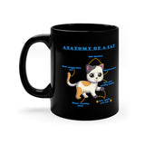 Anatomy of a Cat 11oz White Mug [EYE CATCHING, ATTRACTIVE and AMUSING DESIGN] EXPRESS ITEM: 8-14 Business Days Shipping