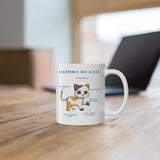 Anatomy of a Cat 11oz White Mug [EYE CATCHING, ATTRACTIVE and AMUSING DESIGN] EXPRESS ITEM: 8-14 Business Days Shipping