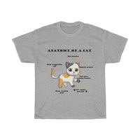 Anatomy of a Cat T-Shirt [EYE CATCHING, ATTRACTIVE and AMUSING DESIGN] EXPRESS ITEM: 8-14 Business Days Shipping