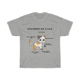 Anatomy of a Cat T-Shirt [EYE CATCHING, ATTRACTIVE and AMUSING DESIGN] EXPRESS ITEM: 8-14 Business Days Shipping