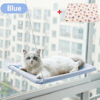 Cat Hammock with blanket. Includes suction cups for Window mounting [COMFORT WITH A VIEW]