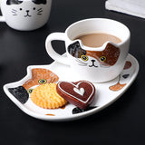 Cute and Practical Novelty Cup and Saucer - a Perfect Gift for Cat Lovers!