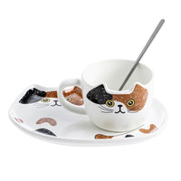 Cute and Practical Novelty Cup and Saucer - a Perfect Gift for Cat Lovers!