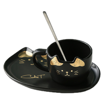 Cute and Practical Novelty Cup and Saucer - a Perfect Gift for Cat Lovers!