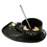 Cute and Practical Novelty Cup and Saucer - a Perfect Gift for Cat Lovers!