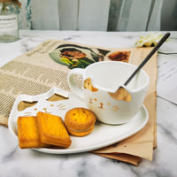 Cute and Practical Novelty Cup and Saucer - a Perfect Gift for Cat Lovers!