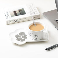 Cute and Practical Novelty Cup and Saucer - a Perfect Gift for Cat Lovers!