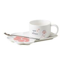 Cute and Practical Novelty Cup and Saucer - a Perfect Gift for Cat Lovers!