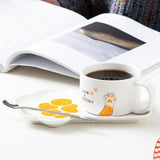 Cute and Practical Novelty Cup and Saucer - a Perfect Gift for Cat Lovers!