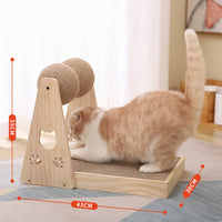 Cat Scratching Double Ball with Integrated Scratching Board